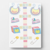 Photo Plaque de table avec Easel Baby (Devant)