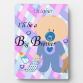 Photo Plaque de table avec Easel Big Brother Octobre (Devant)