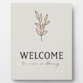 Photo Plaque de table d'accueil avec de l'Easel (Devant)