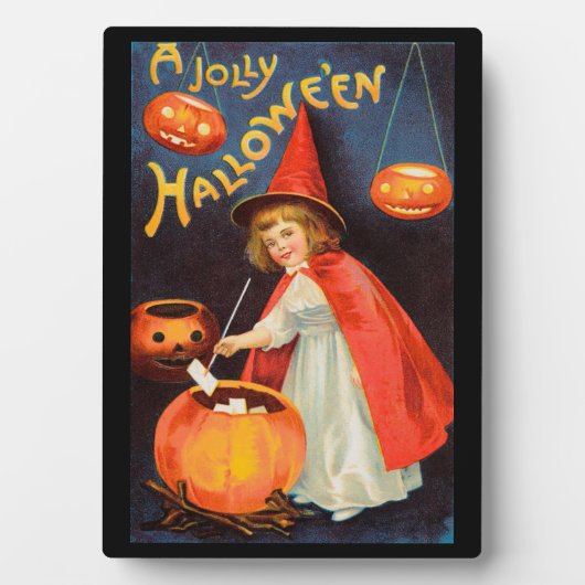 Photo Plaque de table d'Halloween vintage (Devant)