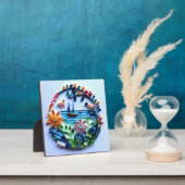 Photo Plaque de table en papier peigné avec Easel (Insitu)