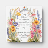 Photo Plaque de table Esprit Fleur Sauvage (Devant)