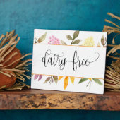 Photo Plaque de table florale sans produits laitiers ave (Côté)