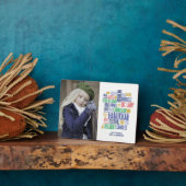 Photo Plaque de table Hanoukka Words Holiday (Côté)