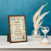 Photo Plaque de table Jean 3:16 avec chevalet (Côté)