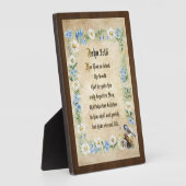 Photo Plaque de table Jean 3:16 avec chevalet (Côté)