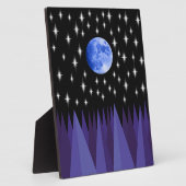 Photo Plaque de table Moon Starlight avec Easel (Côté)