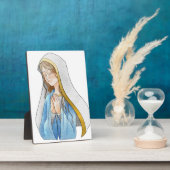 Photo Plaque de table Sainte-Marie avec de l'Easel (Côté)
