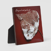Photo Plaque de table Words of Wisdom avec Easel (Recto)