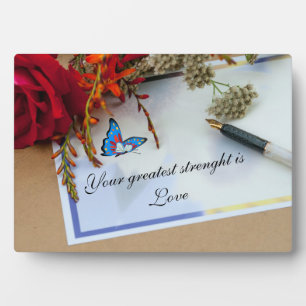 Photo Plaque de table Words of Wisdom avec Easel