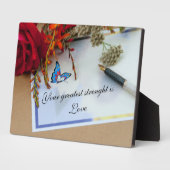 Photo Plaque de table Words of Wisdom avec Easel (Côté)