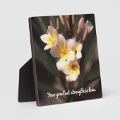 Photo Plaque de table Words of Wisdom avec Easel (Recto)