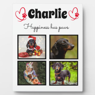 Photo Plaque de tableau de collage de chien personnalisé