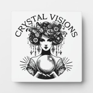 Photo Plaque de tableau femme mystique Visions en crista