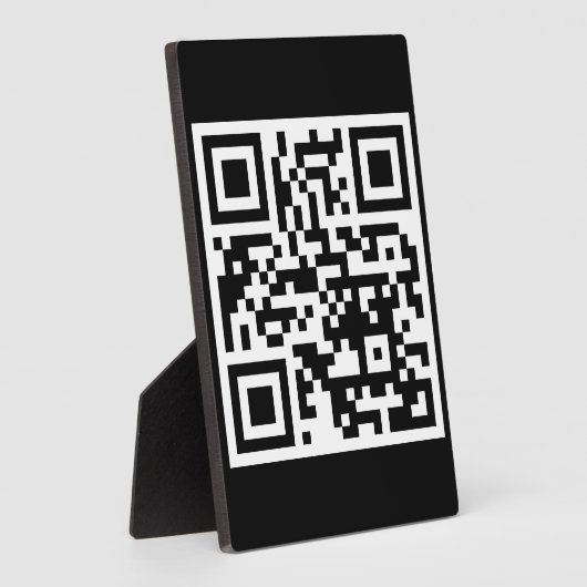 Photo Plaque de tableau rectangle à code QR uniquement a (Côté)
