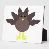 Photo Plaque de Thanksgiving drôle de dindon (Côté)