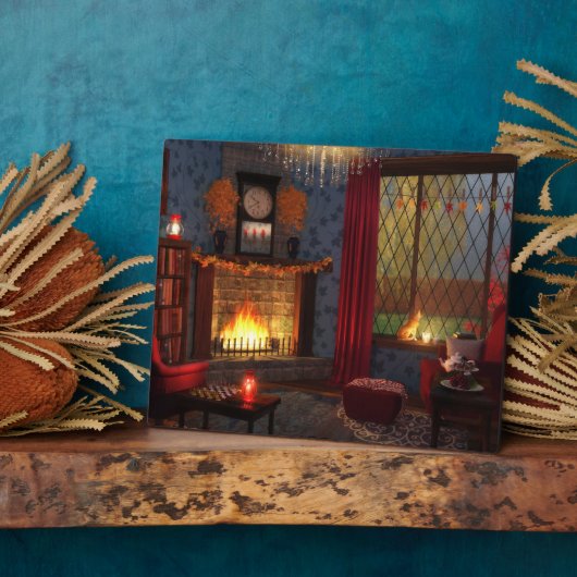 Photo Plaque de tranquillité d'automne (Côté)