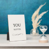Photo Plaque d'encouragement Vous Comptez (Côté)