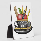 Photo Plaque d'enseignement de pomme de l'enseignant (Côté)