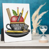 Photo Plaque d'enseignement de pomme de l'enseignant (Côté)