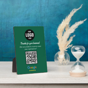 Photo Plaque d'entreprise personnalisée avec QR code pou
