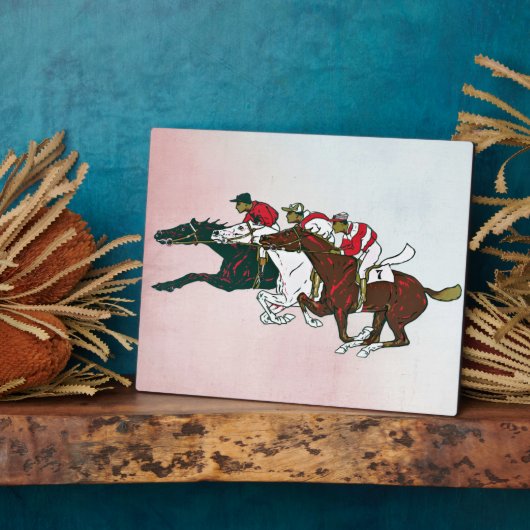 Photo Plaque des chevaux de course (Côté)