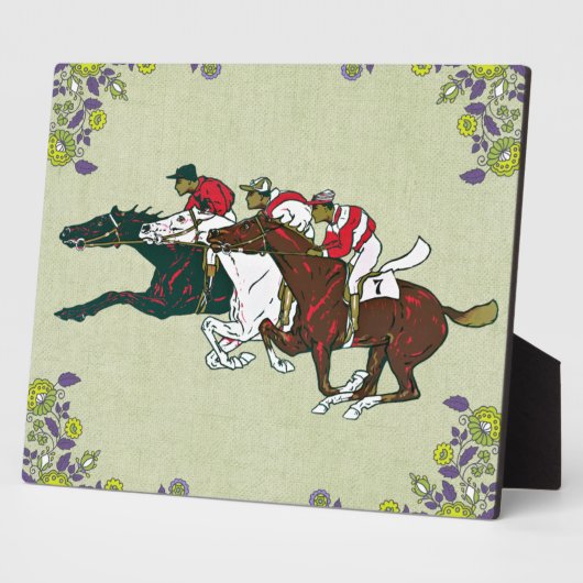 Photo Plaque des chevaux de course (Côté)