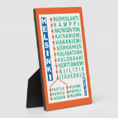 Photo Plaque des stations de métro d'Helsinki (Côté)