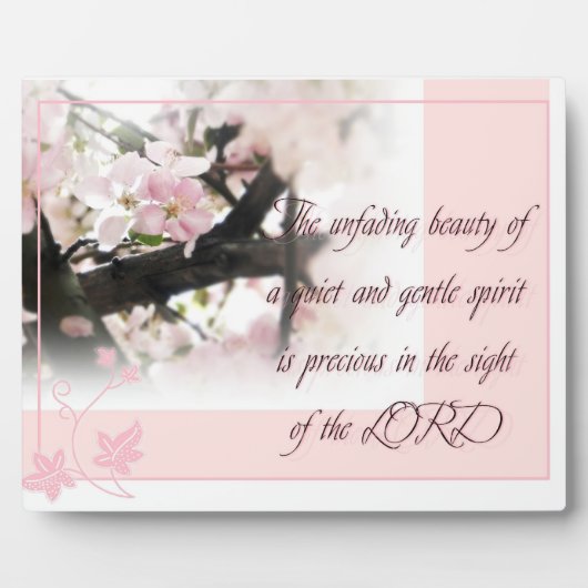 Photo Plaque d'esprit calme et doux (Devant)