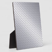 Photo Plaque diamant en acier brillant (Côté)