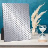 Photo Plaque diamant en acier brillant (Côté)