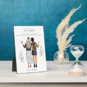 Photo Plaque d'impression de Noël du meilleur ami custom (Côté)