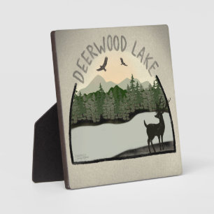 Photo Plaque d'inspiritisme Deerwood Lake Deer