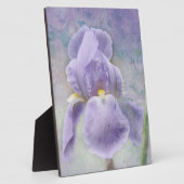 Photo Plaque d'Iris violet texturée (Côté)