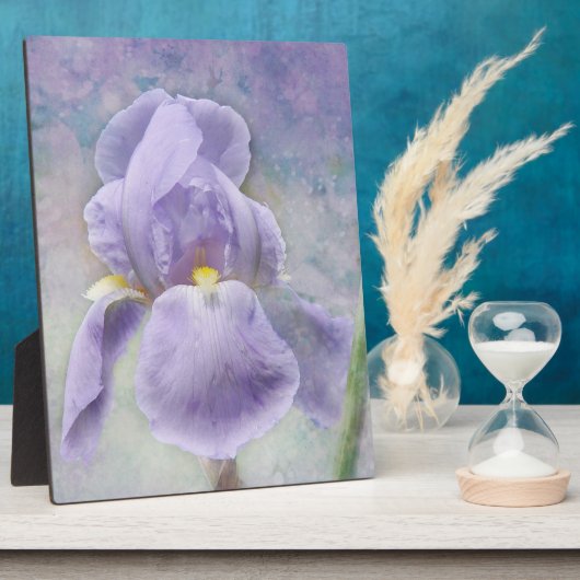 Photo Plaque d'Iris violet texturée (Côté)