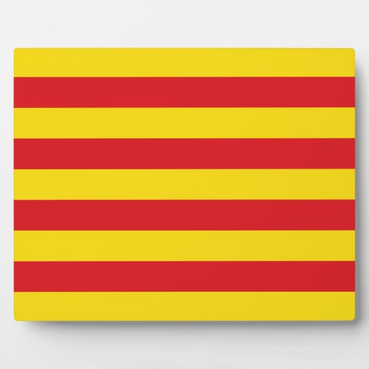 Photo Plaque Drapeau Catalogne (Devant)