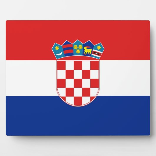 Photo Plaque Drapeau Croate (Devant)