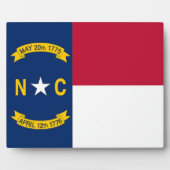 Photo Plaque drapeau de l'État de Caroline du Nord (Devant)