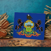 Photo Plaque drapeau de l'État de Pennsylvanie (Côté)