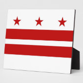 Photo Plaque drapeau de l'État de Washington DC (Côté)