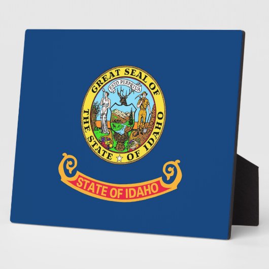 Photo Plaque Drapeau De L'État D'Idaho (Côté)