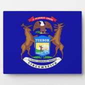 Photo Plaque drapeau de l'État du Michigan (Devant)
