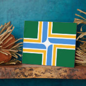 Photo Plaque drapeau de Portland City (Côté)