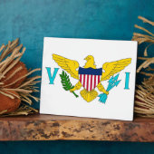 Photo Plaque Drapeau des Îles Vierges (Côté)