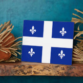 Photo Plaque drapeau du Québec (Côté)