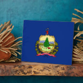 Photo Plaque Drapeau du Vermont (Côté)