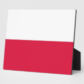 Photo Plaque drapeau polonaise (Côté)