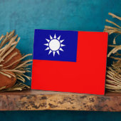 Photo Plaque Drapeau Taïwan (Côté)