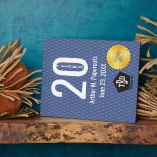 Photo Plaque du 20e anniversaire de l'employé