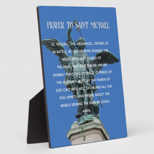 Photo Plaque du chevalet de prière St. Michael (Côté)